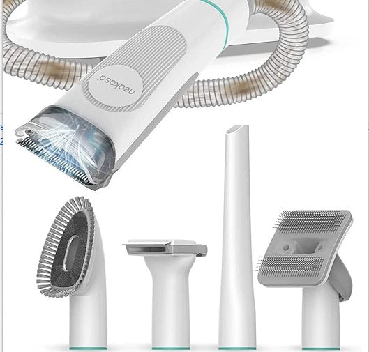 GroomMaster 2-in-1 Pet Grooming Comb & Shaver Silicone Back Scrub Bath Brush