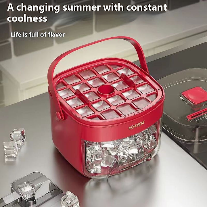 IcePress Max 48-Cube Ice Tray & Bucket Silicone Back Scrub Bath Brush