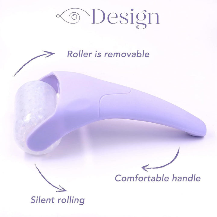 GlaciGlow Facial Ice Roller Massager Silicone Back Scrub Bath Brush