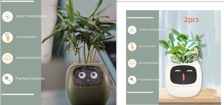 BLYNTRA Smart Planter Companion – Animated AI Plant Pot with Display BLYNTRA