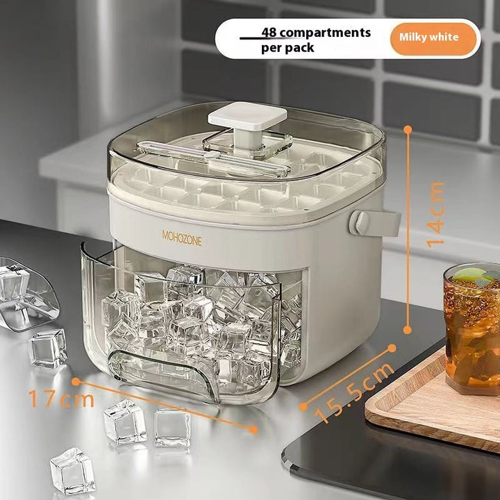 IcePress Max 48-Cube Ice Tray & Bucket Silicone Back Scrub Bath Brush