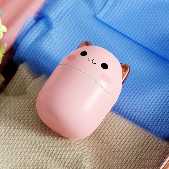 Cute Cat Humidifier | LED Mist & Aroma Diffuser Silicone Back Scrub Bath Brush