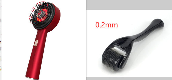 Electric Massage Comb Home Scalp Drain Comb Red Light Anti-slip Hair Care Multi-functional Massage Comb Silicone Back Scrub Bath Brush