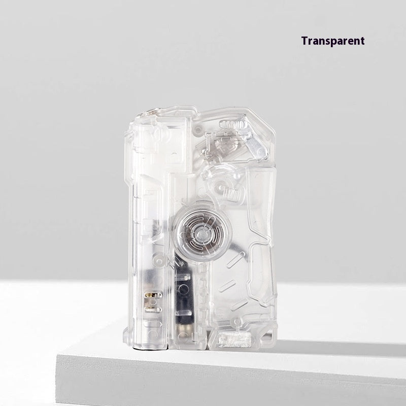 Transparent Fingertip Gyro Luminous Lighter Silicone Back Scrub Bath Brush