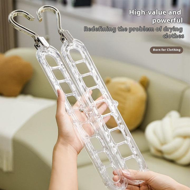 Glacier Pattern Nine-hole Hanger Household Foldable And Contractible Silicone Back Scrub Bath Brush