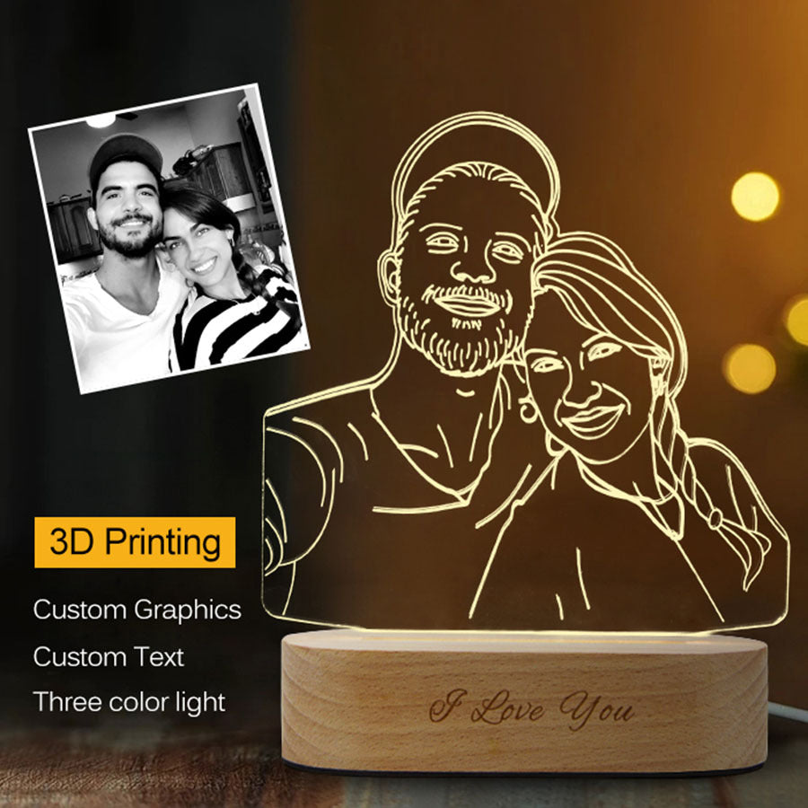 Personalized 3D Stereo Lamp by BLYNTRA – Unique Photo Keepsake BLYNTRA