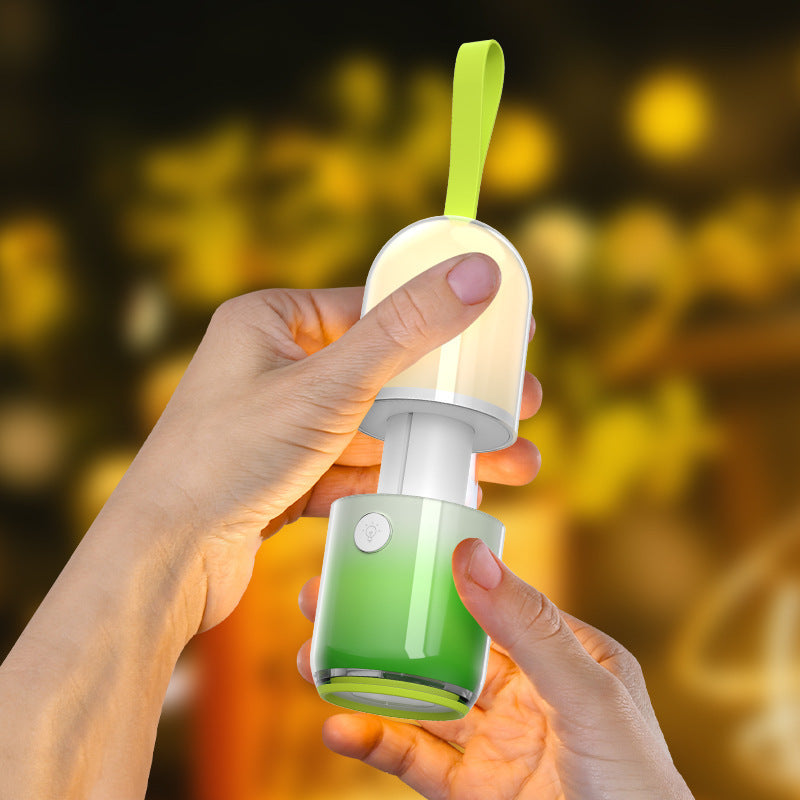 GlowBeam Rechargeable Night Flashlight Silicone Back Scrub Bath Brush