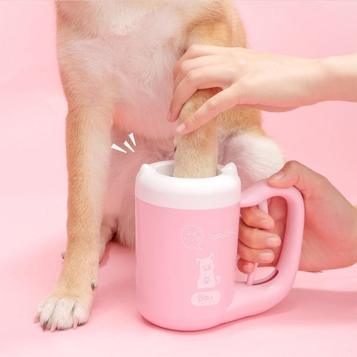 PawPure Silicone Pet Paw Cleaner Cup Silicone Back Scrub Bath Brush