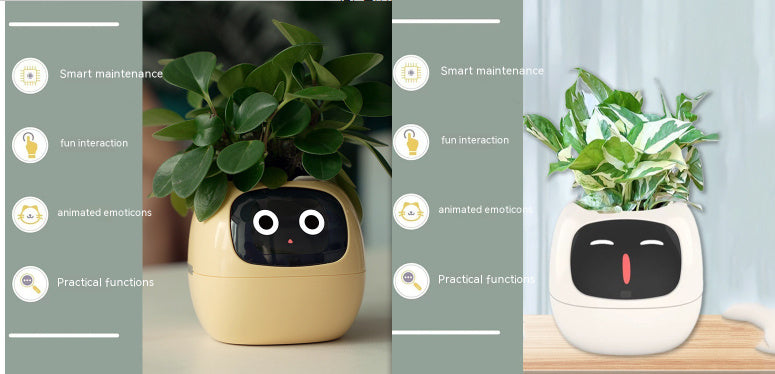 BLYNTRA Smart Planter Companion – Animated AI Plant Pot with Display BLYNTRA