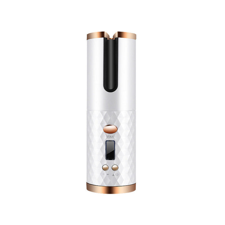 Rechargeable Automatic Hair Curler Women Portable Hair Curling Iron LCD Display Ceramic Curly Rotating Curling Wave Styer Silicone Back Scrub Bath Brush