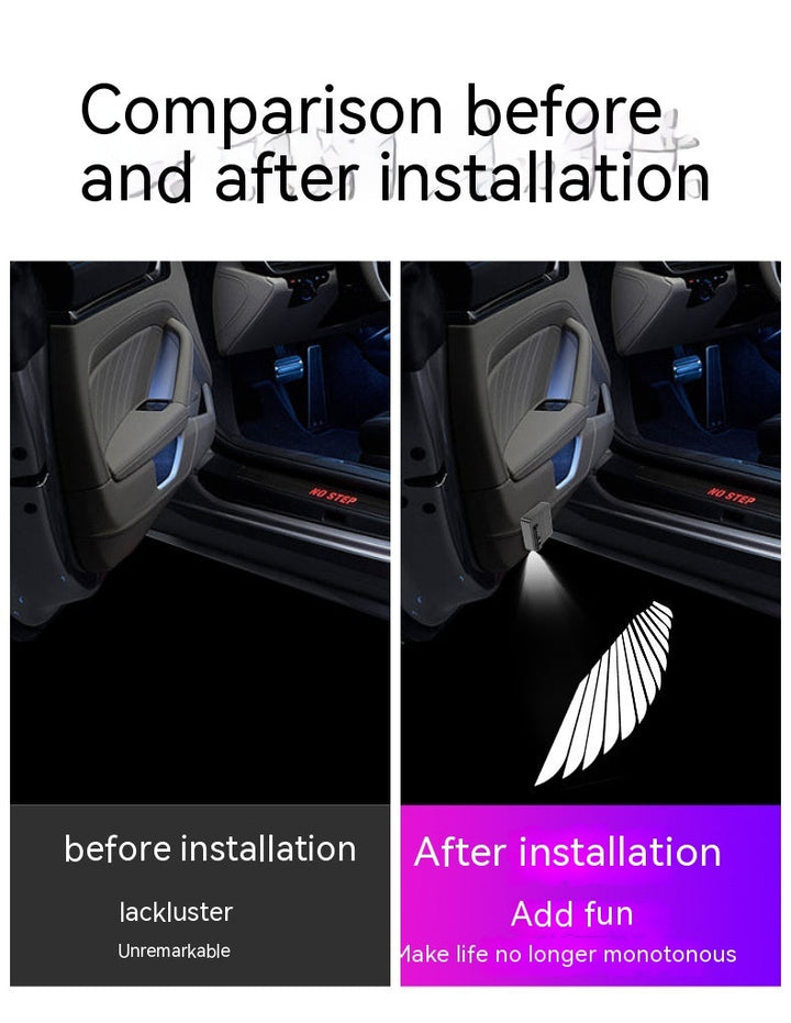 Wireless Door Sill Light with Logo Projection BLYNTRA