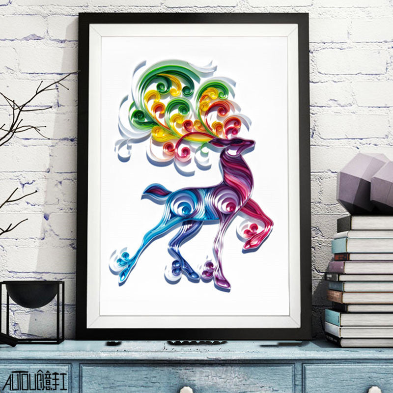 Quilted Paper Art Kit | DIY Illustration Decor Set BLYNTRA