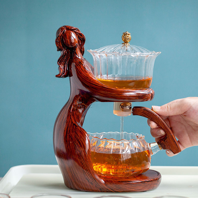 Semi-Automatic Kung Fu Glass Tea Set BLYNTRA