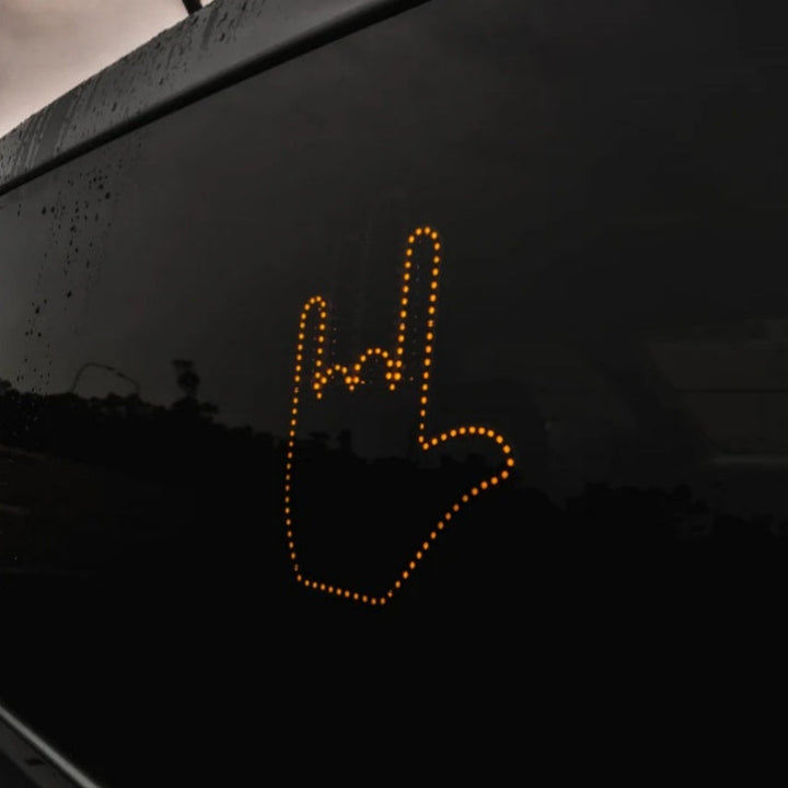 DriveMood LED Gesture Light with Remote Silicone Back Scrub Bath Brush