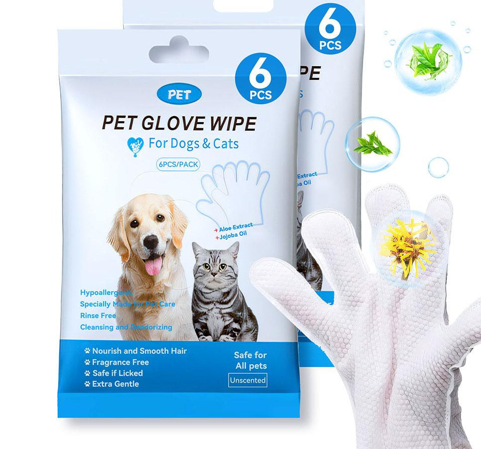 Disposable Pet Cleaning Gloves – Dry Grooming Mitts BLYNTRA