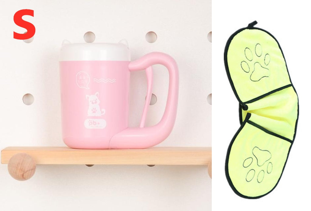 PawPure Silicone Pet Paw Cleaner Cup Silicone Back Scrub Bath Brush