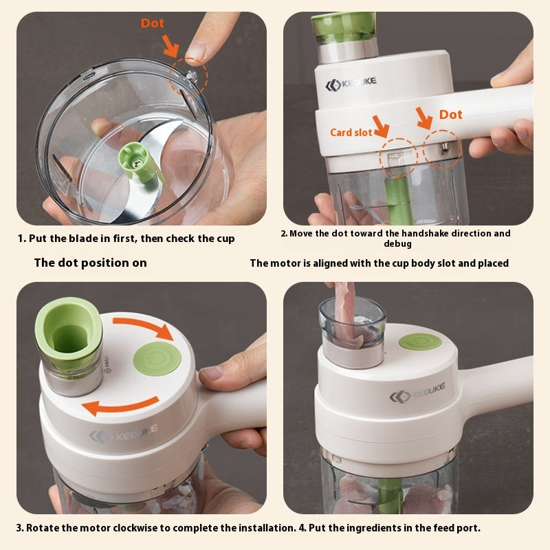 Gatling Wireless Electric Garlic Chopper BLYNTRA