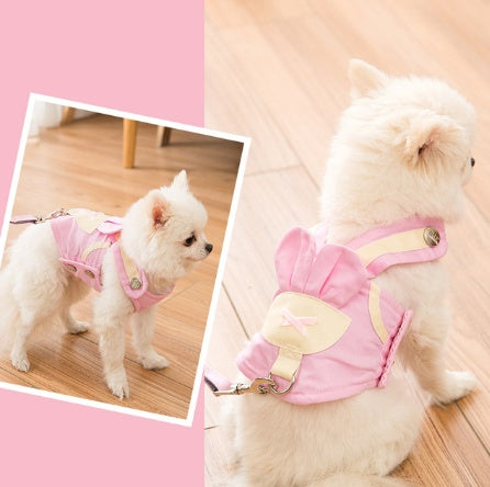 PawCharm Harness & Leash Set Silicone Back Scrub Bath Brush