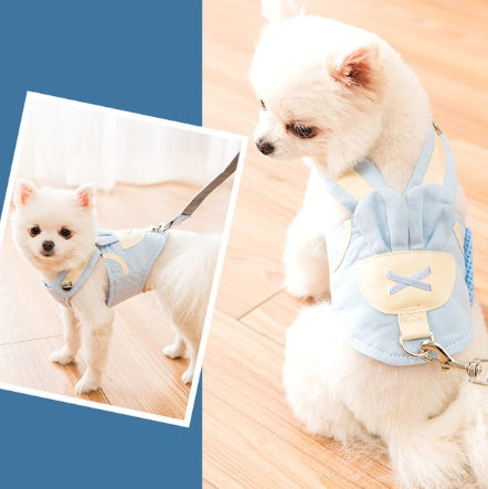 PawCharm Harness & Leash Set Silicone Back Scrub Bath Brush