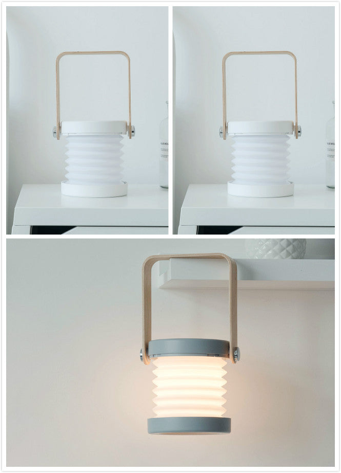Foldable Touch Dimmable Reading LED Night Light Portable Lantern Lamp USB Rechargeable For Home Decor Silicone Back Scrub Bath Brush