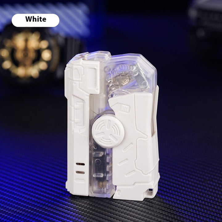 Transparent Fingertip Gyro Luminous Lighter Silicone Back Scrub Bath Brush
