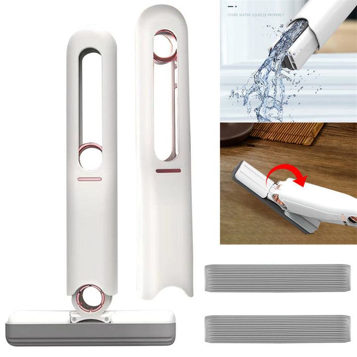 Mini Mops Floor Cleaning Sponge Squeeze Mop Household Cleaning Tools Home Car Portable Wiper Glass Screen Desk Cleaner Mop Silicone Back Scrub Bath Brush