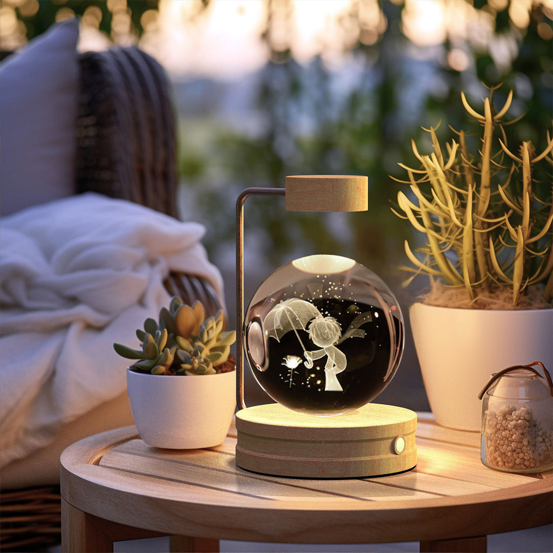 Dino Galaxy Night Light | Crystal Ball Lamp USB BLYNTRA