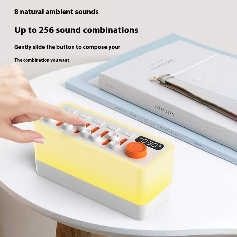 DreamAura White Noise Sleep Machine & RGB Light Silicone Back Scrub Bath Brush