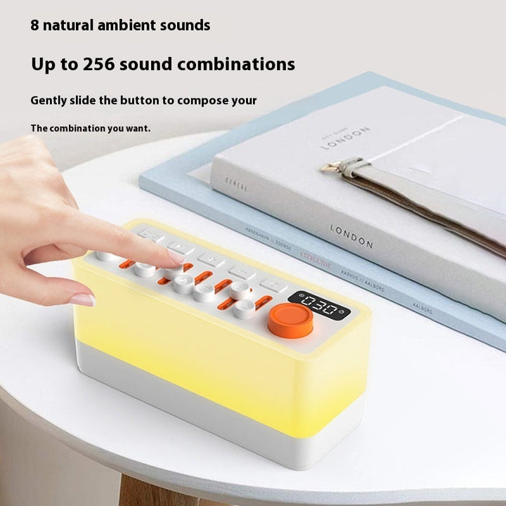 DreamAura White Noise Sleep Machine & RGB Light Silicone Back Scrub Bath Brush