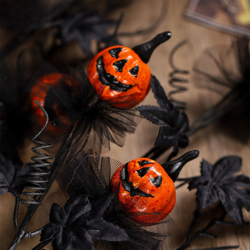 BLYNTRA Black Pumpkin Bouquet – Add Spooky Elegance to Halloween Decor BLYNTRA