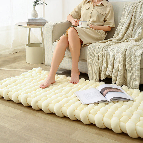 Woven Bedroom Rug Window Cushion Ledge Cushion Household Sofa Cushion Floor Mat Tatami Silicone Back Scrub Bath Brush
