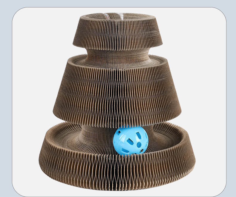 MagicFold Cat Scratcher & Climbing Toy Silicone Back Scrub Bath Brush