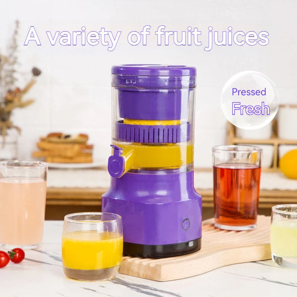 Electric Orange Juicer Lemon Juicer Squeezer Usb Rechargeable Citrus Juicer Machines Usb Rechargeable Portable Blender Kitchen Gadgets Silicone Back Scrub Bath Brush