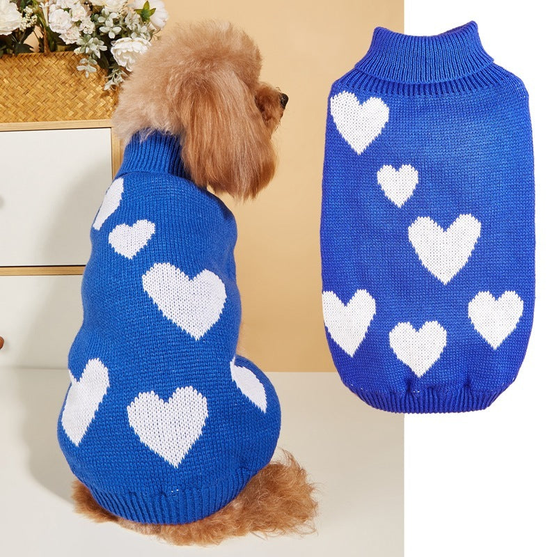 Valentine Dog Sweater | Love Knit Pet Outfit BLYNTRA