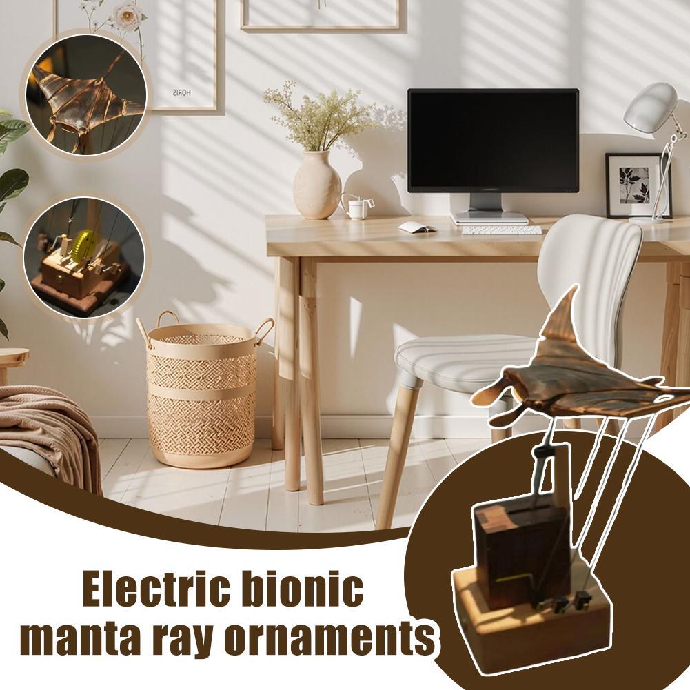 Handmade Manta Ray Motion Figurine – BLYNTRA Electric Bionic Animal Ornament BLYNTRA