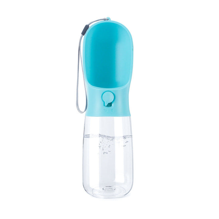 AquaPup Travel Pet Water Bottle Silicone Back Scrub Bath Brush