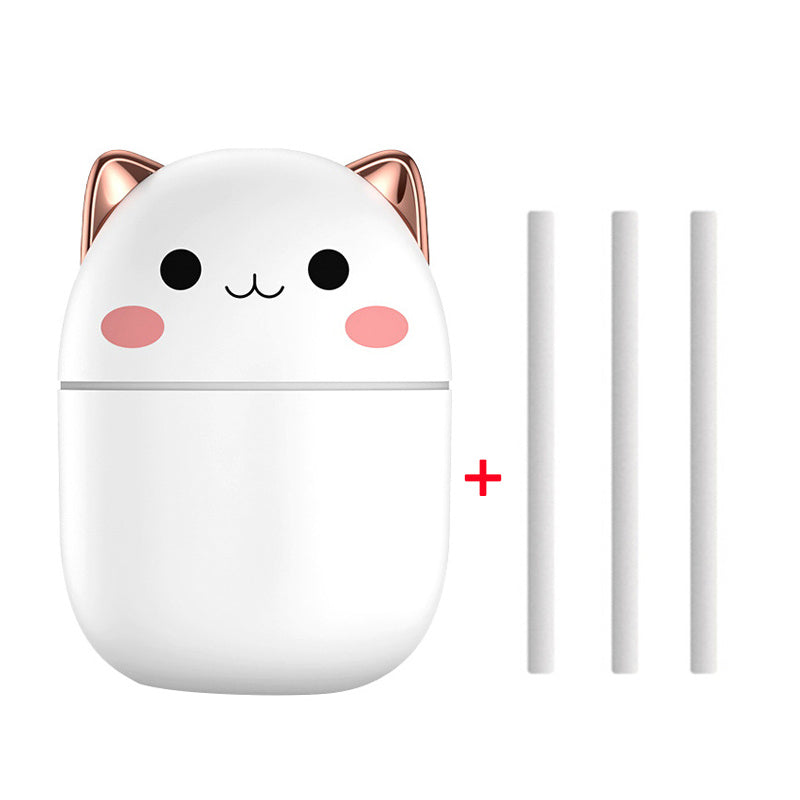 Cute Cat Humidifier | LED Mist & Aroma Diffuser Silicone Back Scrub Bath Brush