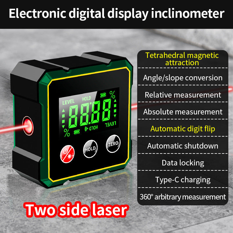 Magnetic Digital Angle Finder with Laser Gauge BLYNTRA