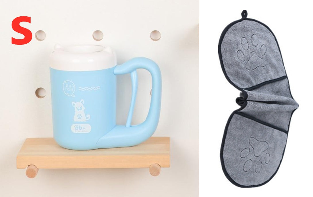 PawPure Silicone Pet Paw Cleaner Cup Silicone Back Scrub Bath Brush