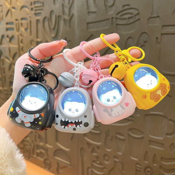 Cat Bear Schoolbag Small Night Lamp Keychain Pendant Silicone Back Scrub Bath Brush