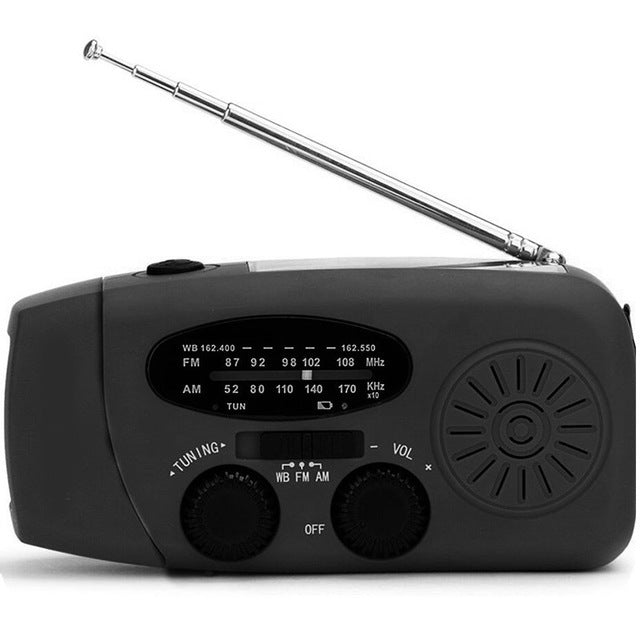 Solar Hand Crank Radio Flashlight | Emergency Ready BLYNTRA