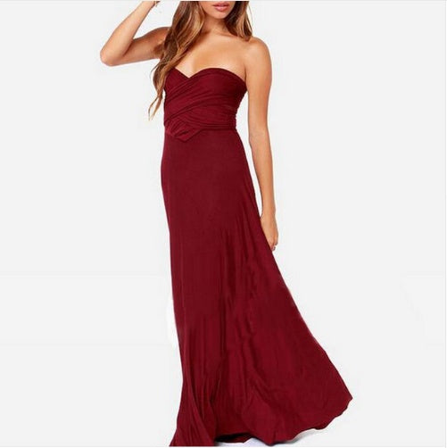 GlamWrap Multiway Backless Maxi Dress Silicone Back Scrub Bath Brush