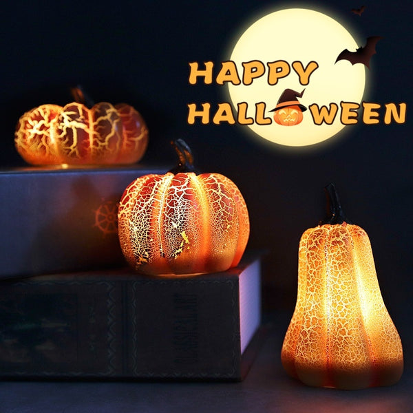 New Halloween Pumpkin Lantern Simulation Pumpkin LED Candle Lamp Resin Luminous Pumpkin Silicone Back Scrub Bath Brush