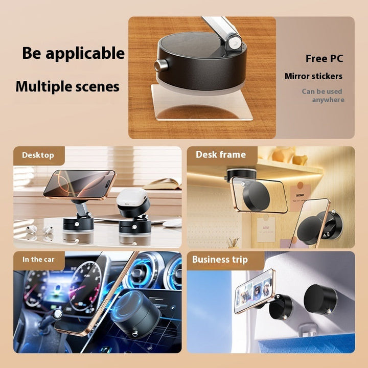 Foldable Magnetic Vacuum Car Phone Holder Foldable Suction Cup With Suction Cup Hands-Free Navigation For Smart Phone Silicone Back Scrub Bath Brush