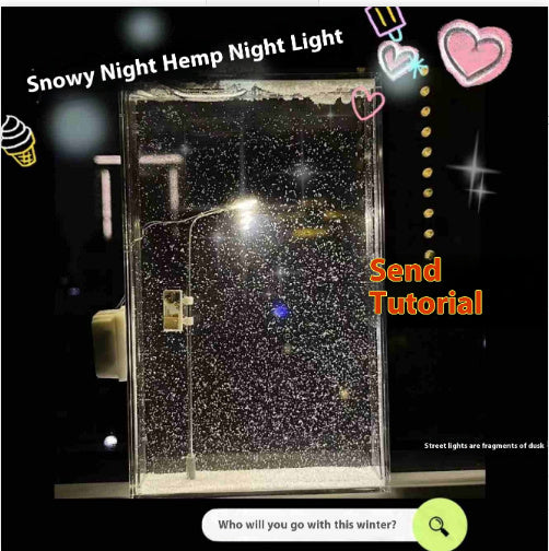 Magic Snowy Night Light | Christmas DIY Decor Blyntra