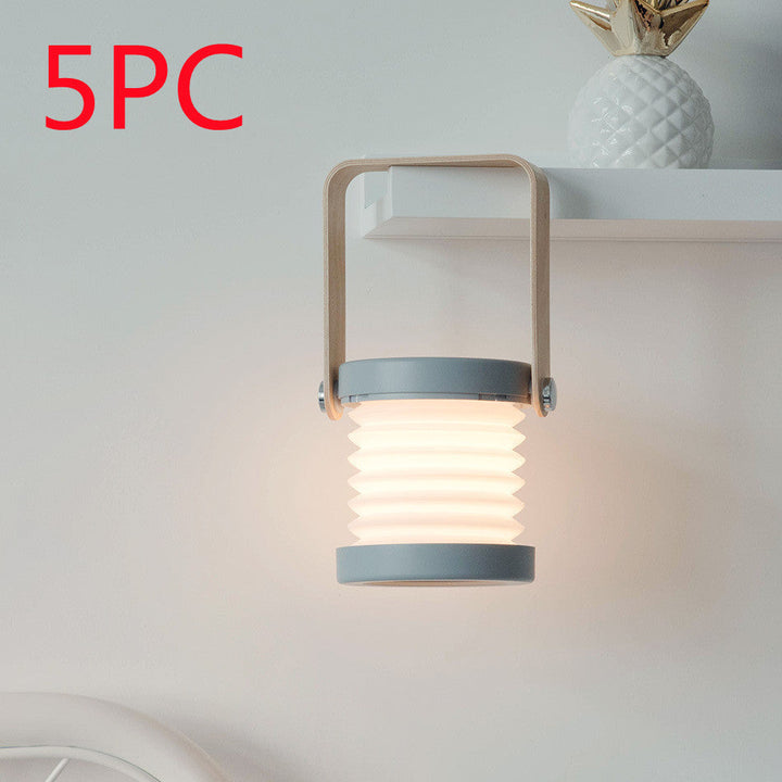 Foldable Touch Dimmable Reading LED Night Light Portable Lantern Lamp USB Rechargeable For Home Decor Silicone Back Scrub Bath Brush