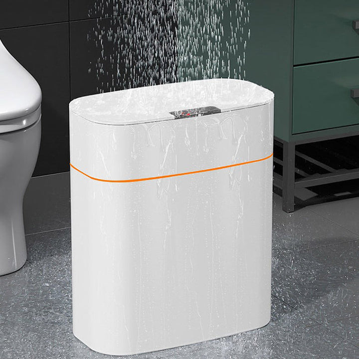 Smart Trash Can With Lid For Bedroom And Living Room Kitchen Storage Box Trash Can Induction Small Car Box Automatic Smart Dustbin Smart Trash Bin Silicone Back Scrub Bath Brush