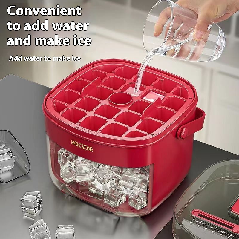 IcePress Max 48-Cube Ice Tray & Bucket Silicone Back Scrub Bath Brush