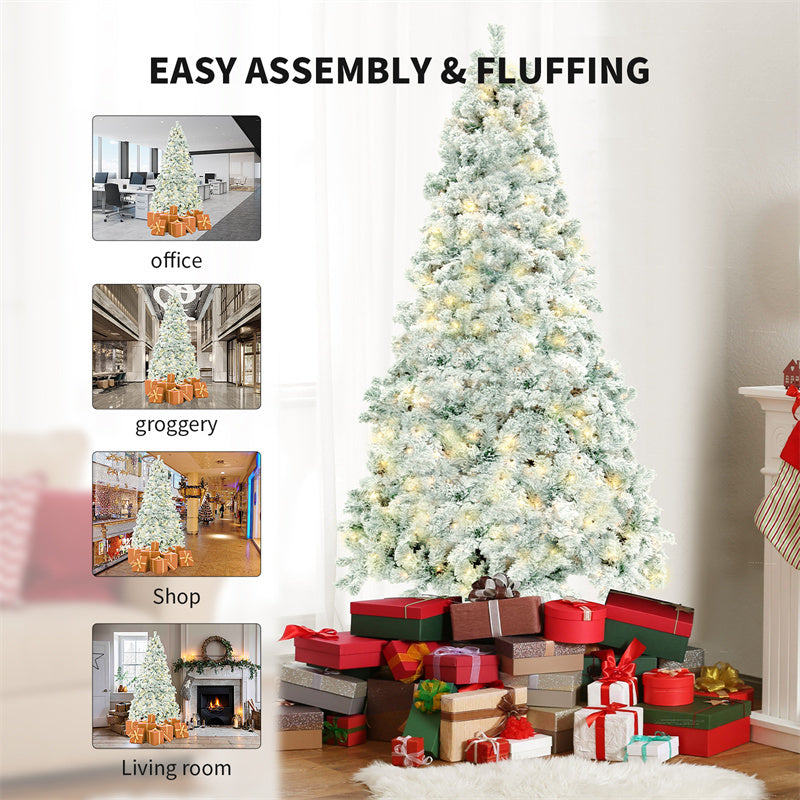 Christmas Tree PVC Snow-Covered Artificial Tree – BLYNTRA Holiday Décor BLYNTRA
