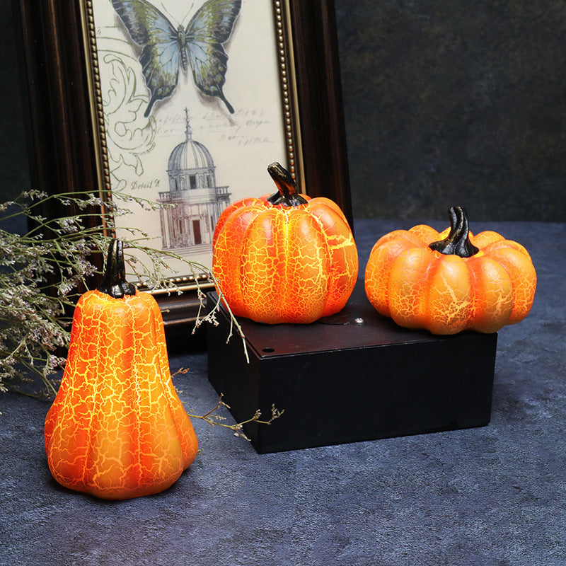 BLYNTRA Pumpkin Candle Lantern – Luminous Resin Halloween Decoration BLYNTRA